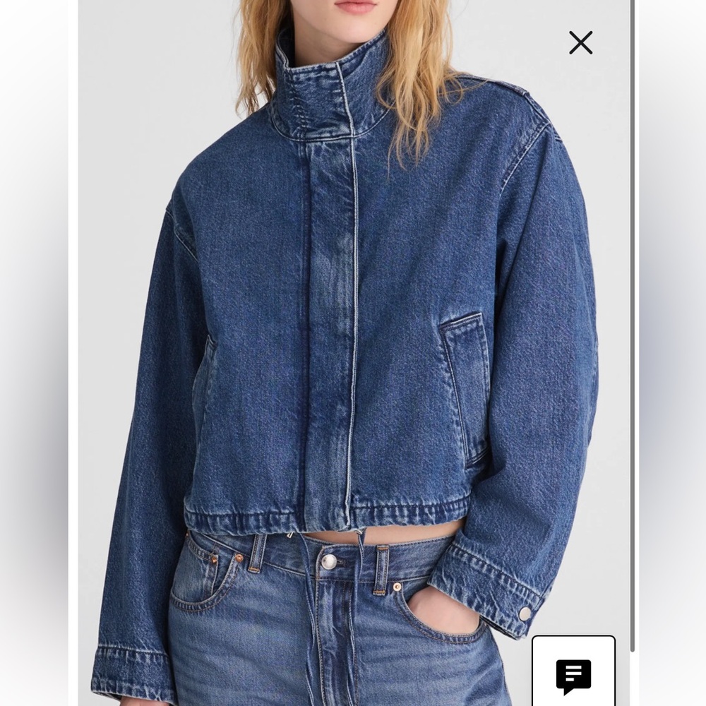 Madewell Denim Crop Field Jacket - Picture 2 of 8
